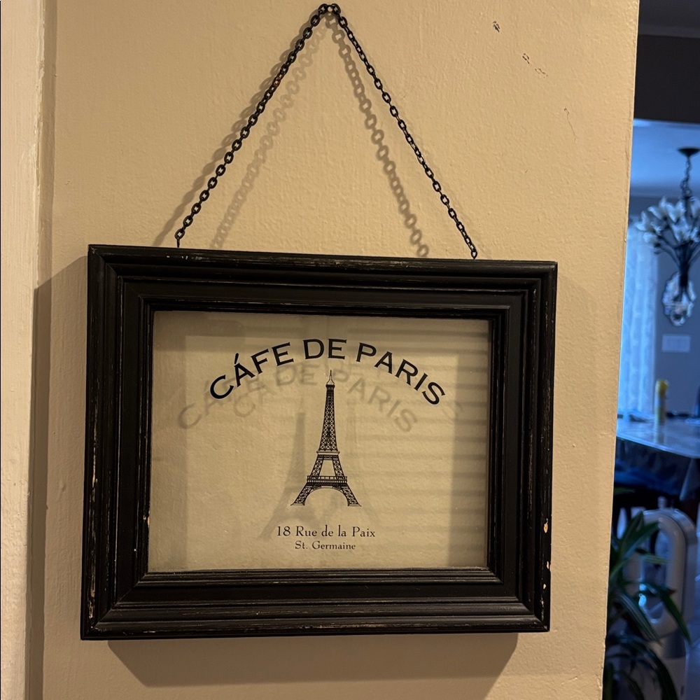 Café glass wall decor